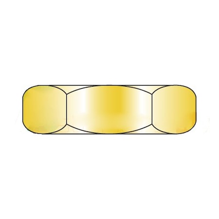 Hex Nut, 9/16-12, Steel, Grade B, Cadmium Yellow, 31/64 In Ht, 250 PK